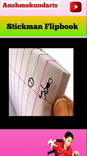 How To Make Stickman Flipbook || Stickman Flipbook Kaise Kare 😍 #shorts #ytshorts