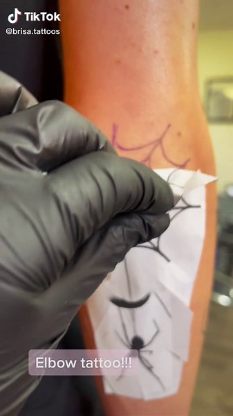 Elbow Spider Web Tattoo Designs and Meanings