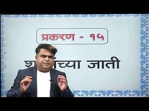 प्रकरण १५ || शब्दांच्या जाती || By Balasaheb Shinde Sir
