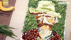 21K views · 220 reactions | Chives, lotus roots, pumpkin, and zucchini... these ordinary vegetables in our daily life can be made into famous world-class paintings in the hands of artists. Take a look at this young artist to learn how it's done. #Beijing #Foodwise #Veggie Travelogue | China Plus Culture | Facebook