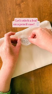 13K views · 166 reactions | Let’s learn how to stitch a leaf on a pencil case! 瑱 This cute lil leaf adds such a lovely personalised touch to clothing and decor. You can stitch this design up any way you like but we love this fishbone stitch and we also think satin stitch would look awesome! This leaf is just one of the 13 beautiful designs in our Bees & Florals stick & stitch pack: cleverpoppy.com  #embroidery #modernembroidery #leaf #stitching #crafts | Clever Poppy | Facebook