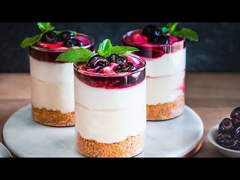 No-Bake Cherry Cheesecake Cups