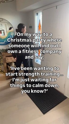 Anne Jones | Muscles & Mindset ✨ on Instagram: "I hear this line every year. “I’ve been meaning to start strength training/ get back into it…I’m just waiting for things to calm down/the kids, etc. YOU KNOW.” I do know. Because I’m also a working mom. As are most of my clients. And every year I have the same thought, which I usually keep to myself but honestly, not today. Things are not going to calm down. Your job will still be busy. Your kids will still need you. Your nervous system will still 