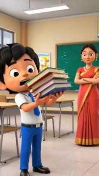 “Homework First, Fun Later – Sonu & Monu”#animationshorts #cartton #animationworld #shorts