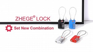 Watch ZHEGE 3 Dight Combo Lock-How to Set Your Own Combination on Amazon Live