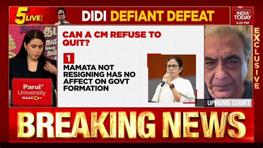 #ExclusiveWhen a stubborn Chief Minister refuses to step down, she may have to be removed. She holds office at the Governor’s pleasure, but regardless, the legislature’s term automatically ends after five years: @JethmalaniM#5Live | @maryashakil