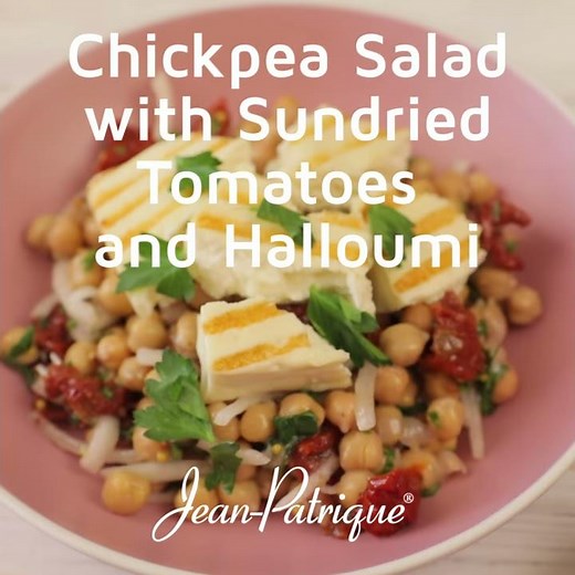 Chickpea Salad with Sun-dried Tomatoes and Halloumi Recipe (with the Whatever Pan) | Best Cookware