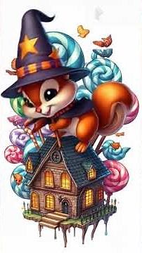 ✨ New watercolor postcard series – "Mystic Halloween"