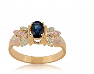 Genuine Sapphire - Black Hills Gold Ladies Ring