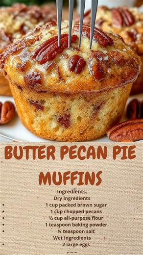 BUTTER PECAN PIE MUFFINS | Cakecrafted Recipes