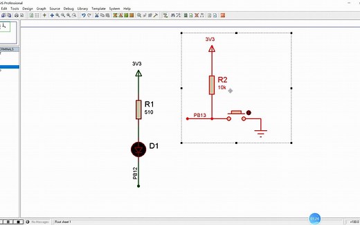 《STM32单片机快速入门》（主控芯片STM32F103C8T6）按键控制LED（17）