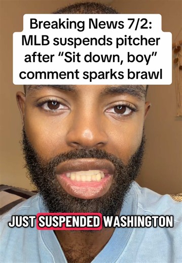 Breaking 7/2: MLB handed down major suspensions after Nationals pitcher Cade Cavalli allegedly yelled “Sit down, boy” at Red Sox star Willson Contreras following a strikeout. Cavalli apologized and says there was no racist intent, while Contreras said he’ll let MLB decide. What do you think about the league’s decision? ⚾️👇 #MLB #Baseball #RedSox #Nationals #breakingnews