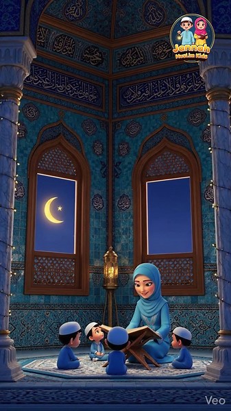 Learn Arabic Alphabet for Kids | Islamic Nasheed with 3D Animation 🌙✨#cute #shorts