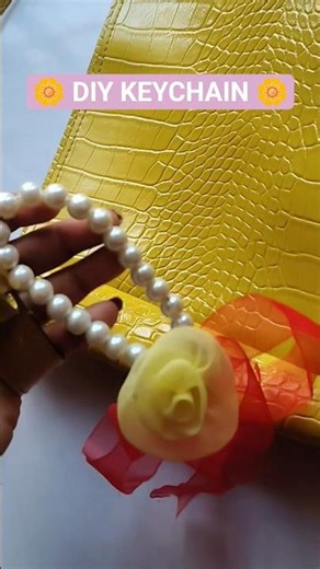 Easy Beaded Keychain Making | DIY Keychain Shorts #diy #keychain #shorts #beads