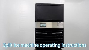 Portable Commercial Auto Clear Cube Ice Making Machine 120 Kg/265 lb 110v Commercial Ice Maker