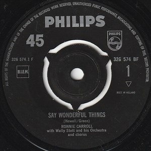 Ronnie Carroll - Say Wonderful Things