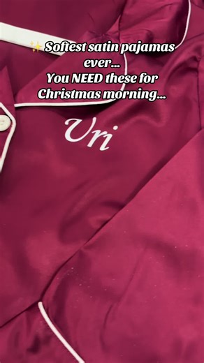 The SOFTEST satin matching pajamas for the whole family 🎁✨ Personalized with your name for the cutest Christmas morning photos 🎄 These are going viral — grab yours before we sell out! 👇 Customize yours below #CustomPajamas #ChristmasPajamas #FamilyMatchingPJs #CustomPajamas