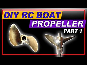 RC BOAT DIY PROPELLER FROM OLD COIN PART 1