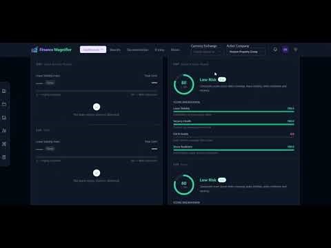 Finance Magnifier - Company Dashboard
