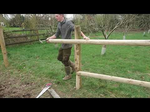 How I do post and rail fencing on my own