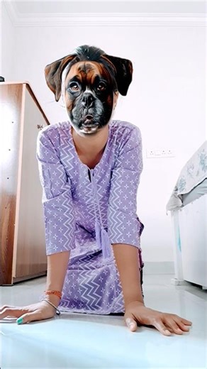 The baby started playing rough with the dog, but the dog just listened quietly.🐶🐕👶