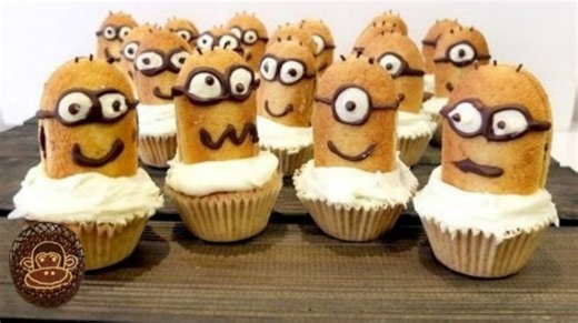 Cupcakes de Minions que los niños van a amar