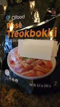 Review O'Food Tteokbokki Korean Rice Cakes with Rose Sauce