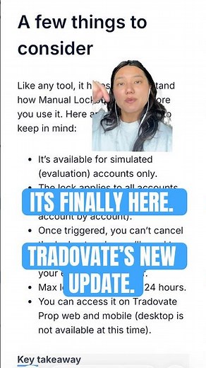 Tradovate's NEWEST Update: Manual Lockout 🔒 #trading #daytrading #propfirmtrading