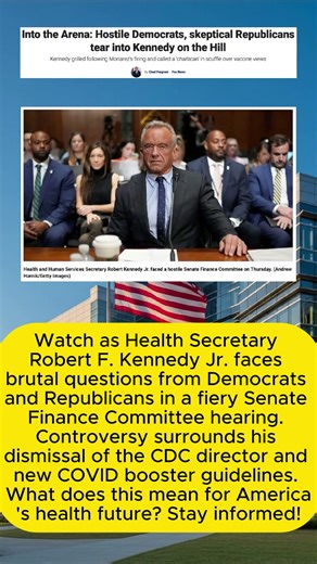 Kennedy Under Fire: Explosive Senate Hearing on COVID & CDC Turmoil | USA Today Trends
