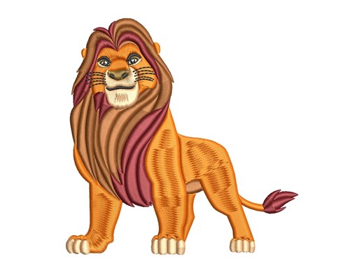 Full Body Lion Embroidery Design Detailed Mane Wild Animal Machine Embroidery Pattern (digital Download) - Etsy