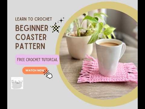 FREE Crochet Pattern - Beginner-Friendly Crochet Coaster