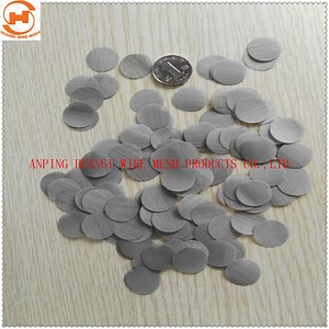 [Hot Item] Stainless Steel/Black Filter Woven Screen Disc