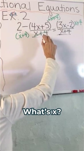 What's x when solving rational equations? #math #maths