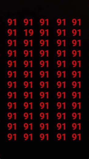 Find The 19 in 91 Grid Challenge | Eye Test 👀