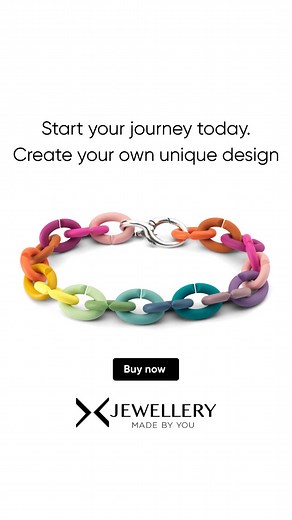 Create something that’s truly yours. Design your bracelet link by link with colors that tell your story. Every piece is made from sterling silver and durable rubber X links – ready to match your mood. | X Jewellery