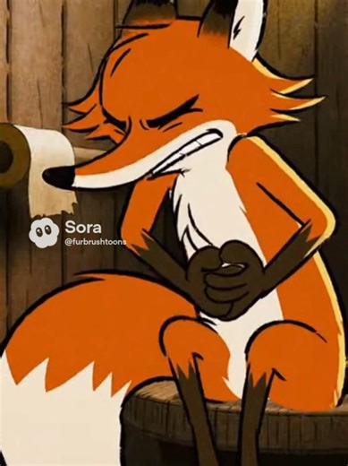 When ya gotta go, ya gotta go. #furry #fox #animation #poop #furrytiktok