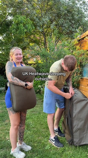 When its 10 degrees cooler outside so that’s where you’re sleeping tonight #ukheatwave #ukweather #heatwave