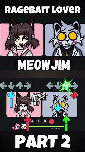 FNF - MeowJim [PART 2] [Oneshot] (FNF MOD) #shorts