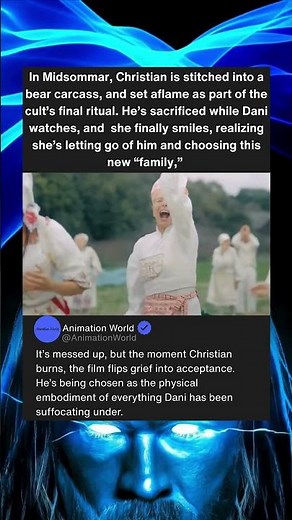 In Midsommar, Christian is stitched into a bear carcass