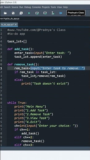 TODO List in Python 📝 PYTHON Project for Beginners #shorts #python #pythonprogramming