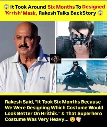 🎬It Took Around Six Months To Designed 'Krrish' Mask,😱#rakesh#hrithik#krrish #viralvideo#viralshorts