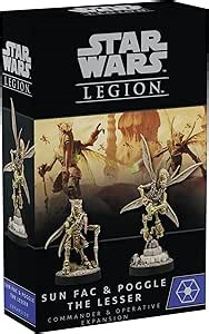 Star Wars: Legion Sun Fac & Poogle the Lesser OPERATIVE & COMMANDER EXPANSION - Tabletop Miniatures Strategy Game for Kids & Adults, Ages 14+, 2 Players, 3 Hour Playtime, Made by Atomic Mass Games