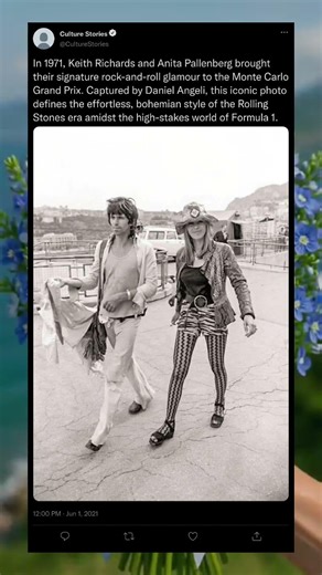 Keith Richards & Anita Pallenberg in Monte Carlo (1971) 🎸✨#KeithRichards #AnitaPallenberg