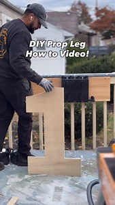 DIY Prop Leg Build 👇🪚 Built this sturdy prop leg for my backdrop panels and it worked like a charm on set! Super simple design, solid support, and easy to customize for any project. Thinking about turning this into a digital plan—would that be helpful? Let me know! 👇📐 #DIYBuilds #BackdropDesign #Woodworking #DaveTheBuilder #ShopProjects | Dave the Builder