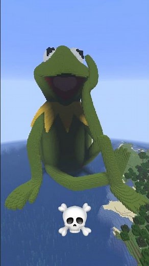 Minecraft Muppet Kermit The Frog Build Battle - Noob vs Pro vs Hacker vs God #shorts #minecraft