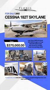  For Sale: 2002 Cessna 182T Skylane (N5187A)  Looking for your own...