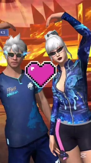 “Dos jugadores, un mismo corazón 💘🔥 #FreeFireLove #TeamPerfecto”