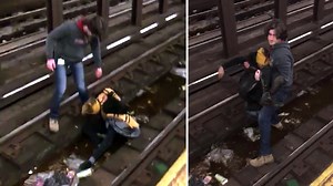 VIDEO: Good Samaritan makes daring rescue on NYC subway tracks moments before train arrives