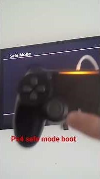 PS4 safe mode boot