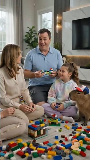 Capybara Gets Blamed for Thousands of LEGO Bricks, But Max's Plan Backfires! 😱 🧱 #capybara